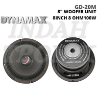 DYNAMAX GD20M 8 inch 100W 8 ohm Woofer (1 pc)