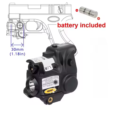 Tactical Compact type LED Flashlight Green Red IR Flashlight With Battery Pistol Fit Taurus G2 G2C G