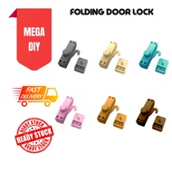 Wiraplas PVC Folding Door Lock With Screw / Pintu Lipat Lock