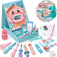 Dentist Kit Play Set Toys Child Play House Disguise Oneself As Dentist Simulate Go To The Dentist He