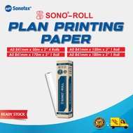 Sono-Roll Standard Grade Plan Printing Paper Roll - A0