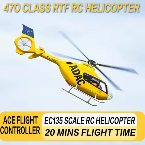 FLYWING EC135 RC Helicopter LED light ACE flight control EC135 scale helicopter 470size rc helicopte