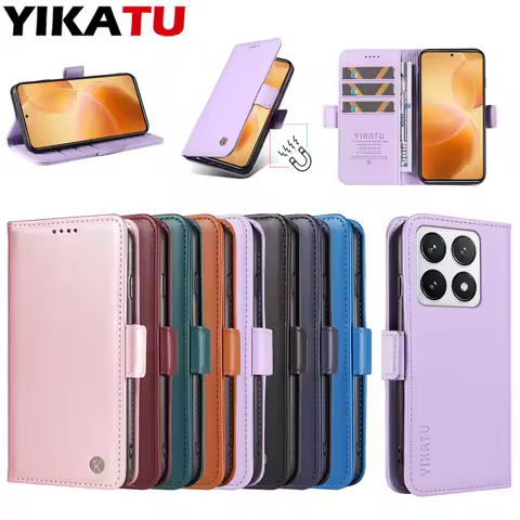 Wallet Case For Xiaomi Redmi C75 4G C67 C65 C63 C61 GT NEO6 6T 6 Narzo N63 70 V60 Pro 60 P1 Pro 14X 
