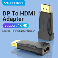 Vention Display Port to HDMI Adapter 4K UHD Displayport to HDMI  Converter DP Male to HDMI Female Converter Audio and Video Sync for PC TV Projector Displayport to HDMI Adapter