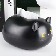 SEASONWIND Cartoon Paper Box, Handicraft Stylish Cat Tissue Box, Funny Cartoon With Toothpick Box Na