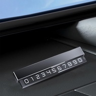 Parking Number Plate Aluminum Alloy Notification Phone Number Card for Parking