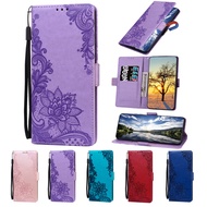 Retro Lace Case Compatible For iPhone 13 12 11 Pro Max Mini Flip Leather Stand Wallet Phone Casing