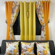 WindowStyleMNL 3in1 "Clarion Gold" Curtain 5-8 feet