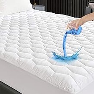 GRT Waterproof Quilted Mattress Protector, Breathable Mattress Cover and Oeko-Tex Certified, Mattres