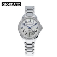Giordano Elegance Stainless Steel Women Watch with Makeup Bag L2087SIL-(BK IND)