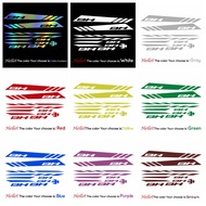 Stiker Bingkai Basikal BH Kit 11 Decals Berbasikal Stiker DIY Dekorasi Perlumbaan Berbasikal DIY Dec