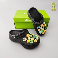 Dép classic platform crush cao 5cm vừa phải tặng kèm 10 jibbitz stickers dễ thương dép sục cross cru