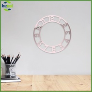 2 Pcs Arabic Numeral Wall Watch Numerals Clock Face Acrylic Mirror Decal Circle Stickers