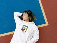 白色 Crybaby Hoodie 重磅 | 香港設計 原創 移民禮物 有帽衛衣