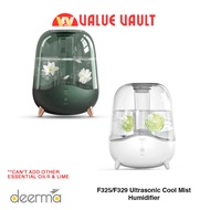 Deerma F325/F329 Ultrasonic Cool Mist Humidifier 5L Silent Aromatherapy Diffuser Transparent Water Tank