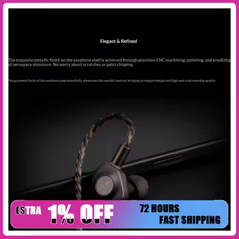 KEFINE Delci 10mm DLC PU Dynamic Driver In-Ear Earphones Detachable 0.78mm 2Pin Cable HiFi IEM For G