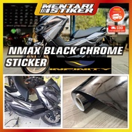 BLACK Chrome Mirror Sticker Premium Car Wrap Chrome Effect Motorcycle Sticker Car Wrap