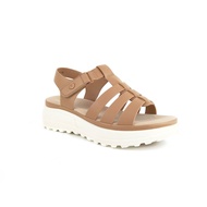 ST.JAMES รองเท้าหนัง PU/รองเท้าแตะรัดส้น ส้น 5.5 CM. รุ่น ZAGREB สี TAUPE l รองเท้าแตะ ผู้หญิง