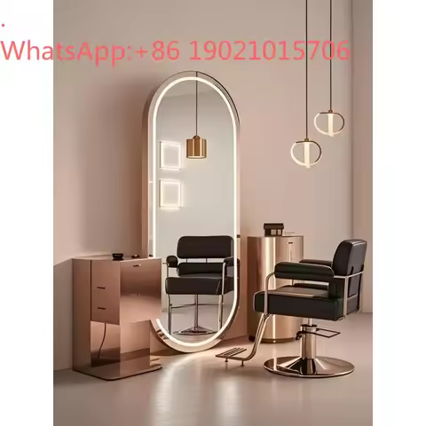 CL table hair salon single and double-sided floor mirror hair salon special hair cutting mirror tren