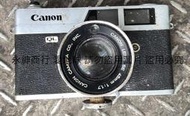 二手市面稀少日本制Canon Canonet QL17+鏡頭(未測試不知好壞狀況如圖當收藏/裝飾品)
