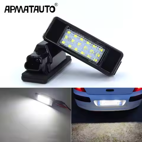 Canbus license plate light For Citroen C2 C3 C5 C6 C8 For Peugeot 106 1007 207 307 406 407 607 Licen