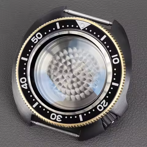 44mm Men's Watch Case Sapphire Crystal Glass Fit NH35 NH36 NH38 NH70 NH72 4R36 Movement For Seiko SK