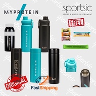 ❗MYPROTEIN Ready Stock❗Myprotein Metal walled bottle/700ml/500ml/leakproof/Black/metal/bottle/solid/