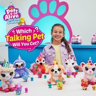 [ORIGINAL ZURU] PETS ALIVE PET SHOP SURPRISE SERIES 1 & 2 INTERACTIVE SPEAK & REPEAT TOY PETS