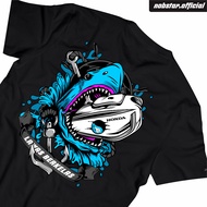 Honda OLD CLASSIC BlueShark T-Shirt ~ FREE STICKER