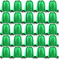 25Pcs Green Drawstring Backpack Bulk Drawstring Bags String Backpack Cinch Gym Backpack for Gym Spor