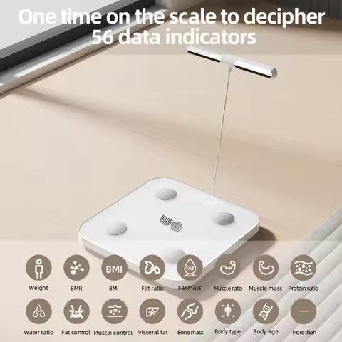 8-Electrode Bluetooth Body Fat Scale, Smart Digital Body Composition Weight Scale, for Family Fitnes