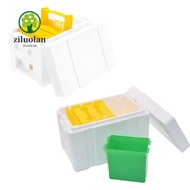 ZILUOLAN Beekeeper Garden Pollination Box, Waterproof Foam Bee Hive Box Queen Bee Breeding Box, Box 