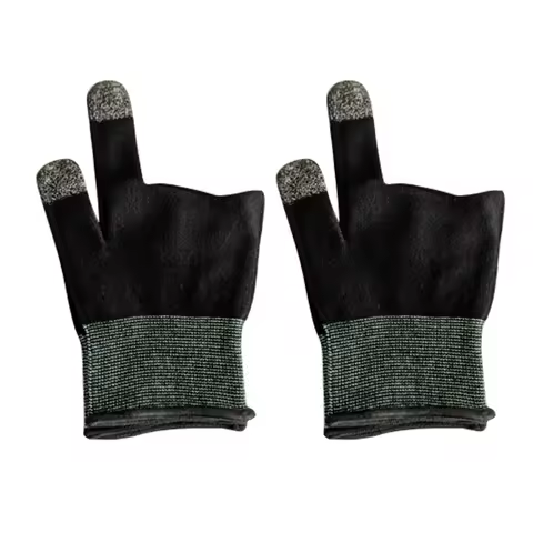 1 Pair Palm Fingertip Gloves Anti-slip Gaming Finger Sleeve Breathable Mobile Phone Finger Sleeves f