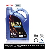 Mizu 5W40 Fully Synthetic Engine Oil Lubricant (4L)