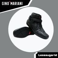 HITAM Gino MARIANI Shoes Original Model Black Leather Boots Elario 3