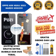 OPPO A58 4G Lcd Touchscreen A1 2023/ NARZO N55 Original C55/ Free Glue + Screwdriver Original Pozi/