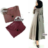 Outer Long Vest Ajiko / Luaran Muslim / Baju Muslim / Atasan Muslim / Vest / Outer / Fashion Muslim / Baju Muslim / Luaran Fashion / Kaftan Muslim / Syari Muslim / Long Vest / Cardigan / Luaran Wanita / Long vest Murah / Atasan Murah / Fashion Terkini