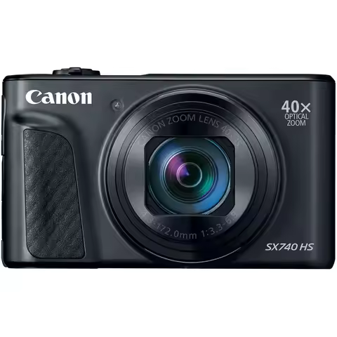 Canon PowerShot SX740 HS Digital Camera, 40x Optical Zoom, 4K Video, Black (International Version)
