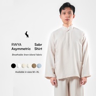KEMEJA RWYA - Sabr Asymmetric Shirt | Men's Premium Asymmetrical Long Sleeve Shirt Top