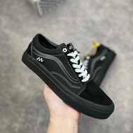 8-Mid Pro Shoes, Black Canvas and Leather Retro Samurai Versatile Shoes