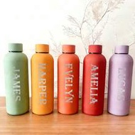 1pc Customized Double-Wall Stainless Steel Coffee Mug/Soda Water Bottle, Sports Insulated Travel Cup