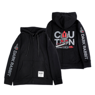 เสื้อแจ็คเก็ต DARK RABBIT (CAUTION/BLACK) HOODIE JACKET