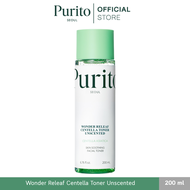 PURITO SEOUL WONDER RELEAF CENTELLA TONER UNSCENTED 200 ml. วันเดอร์ รีลีฟ เซนเทลล่า โทนเนอร์