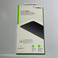 Belkin 鋼化玻璃防窺抗菌螢幕保護貼 (iPhone 12 Mini)