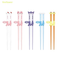 [fireflowerM] Kuromi Children's Tableware Chopsticks Box Baby Complementary Chopsticks [NEW]