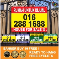 Banner Property / Rumah Untuk Dijual / Rumah Disewa / Sewa / Jual / House For Sale / House For Rent