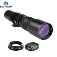 Lightdow 500mm F8.0 Manual Telephoto Lens for Canon Nikon D600 D500 D700 D750 D810 D850 D3100 D3200 