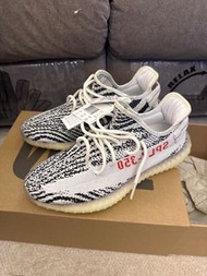 全新Adidas Yeezy boost 350 v2 班馬 紅黑白 經典 原祖