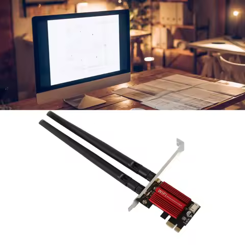 7260AC Pro PCIE Wifi Card 1200Mbps 2.4GHz 5GHz 4.0 Plug and Play Wifi Card for Windows 7 8 10 11 Wif