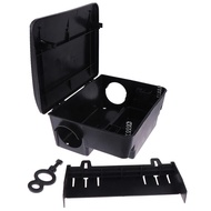 【】 Professional Home Rat Mice Mouse Rodent Poison Boxes Pest Control Bait Station Box Trap Key Home